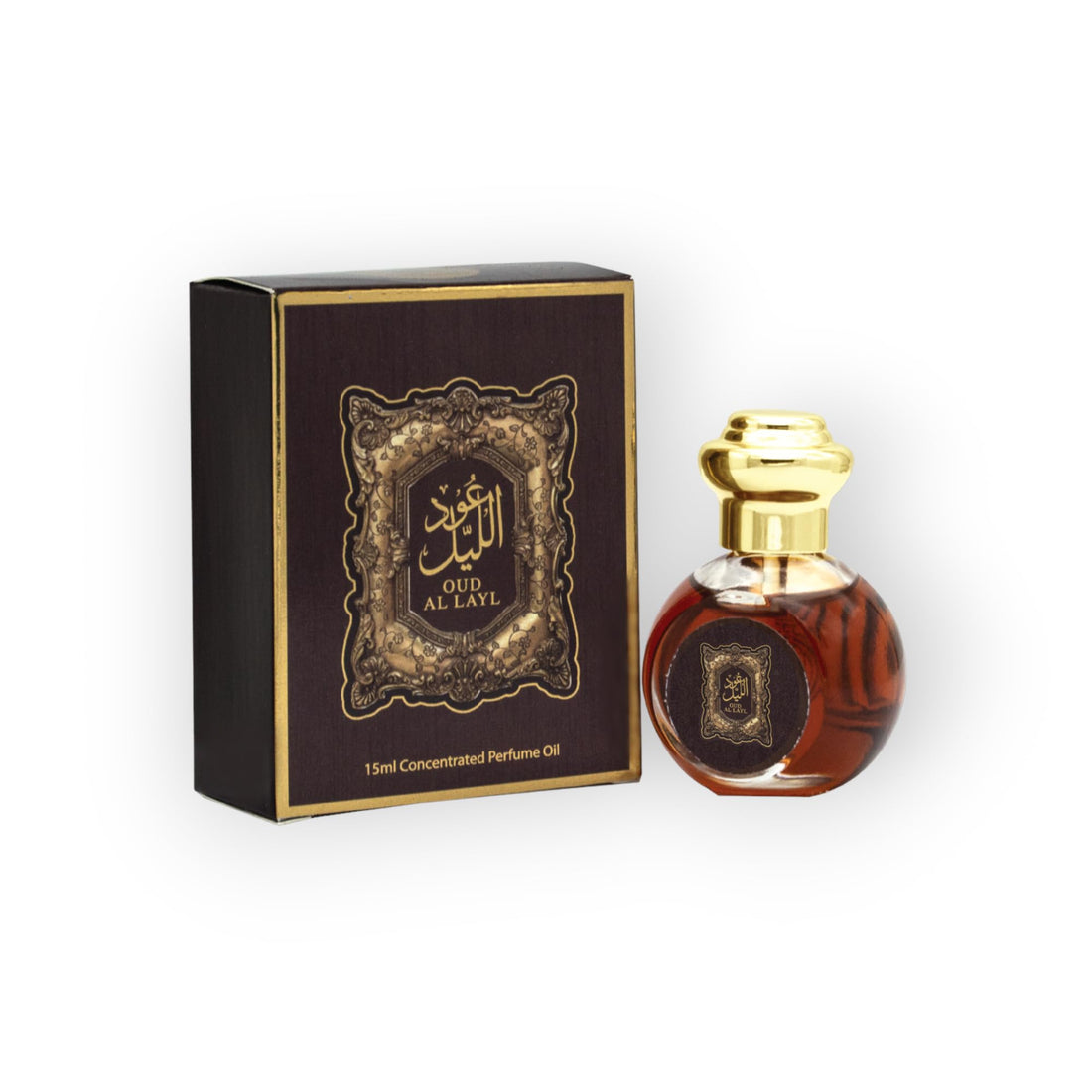 My Perfumes OUD AL LAYL from ARABIYAT Non Alcoholic Concentrated Perfume Oil or Attar for Men and Women, 15ml