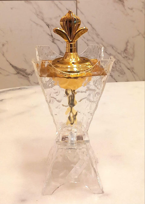 Acrylic Arabian Incense Burners metal Vintage Arabic Burner,Middle Eastern Incense Holder- Incense Burner Bakhoor Suitable For Arabian Oud,Home, Hotel Decor Shape 2
