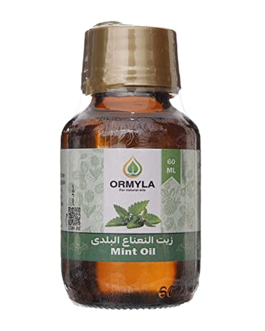 Ormyla Egyptian Peppermint Oil Virgin for Hair, Face and Body, 60 Ml