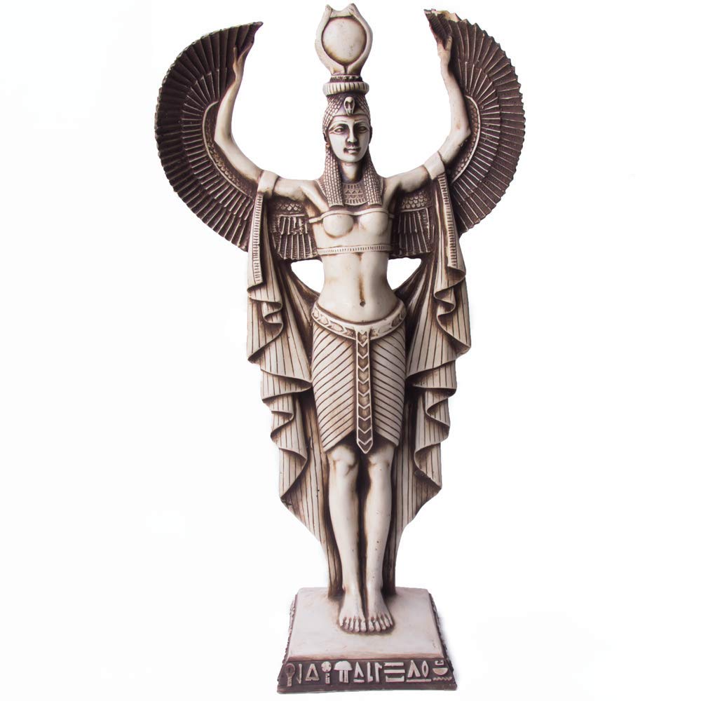 Other Isis Statue, Glass, Height 50 cm, Ancient Egyptian Style, Tabletop, Polished Finish