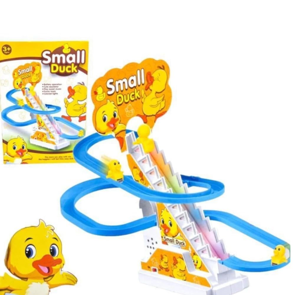 Wonka Rotating Duck Amusement Park Toy for Kids – Sliding Track with Moving Ducks and Lights
