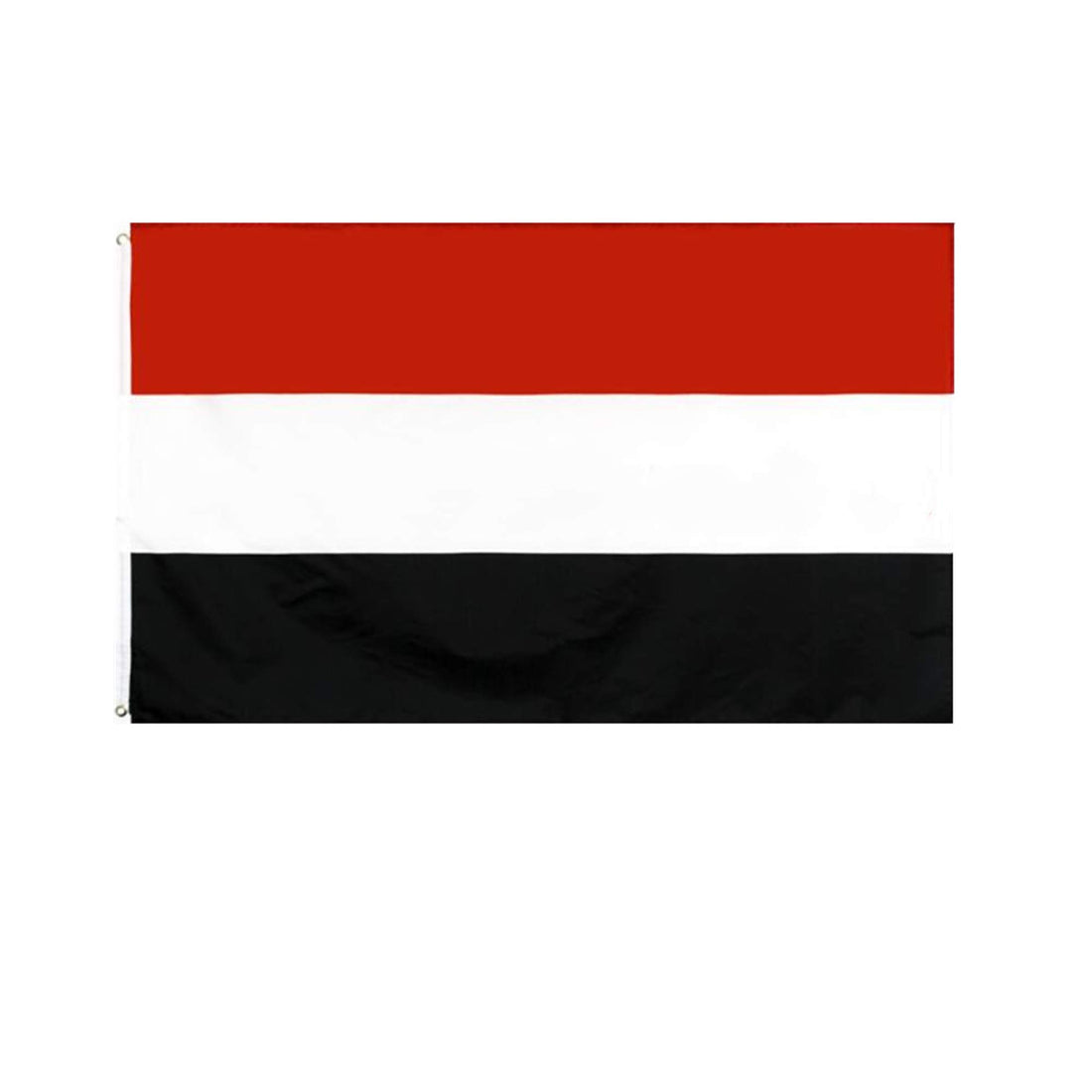 Stormflag Yemen flag 3x5ft/ 90x150cm polyester 90g, 2 metal eyelets double stitched with eyelet