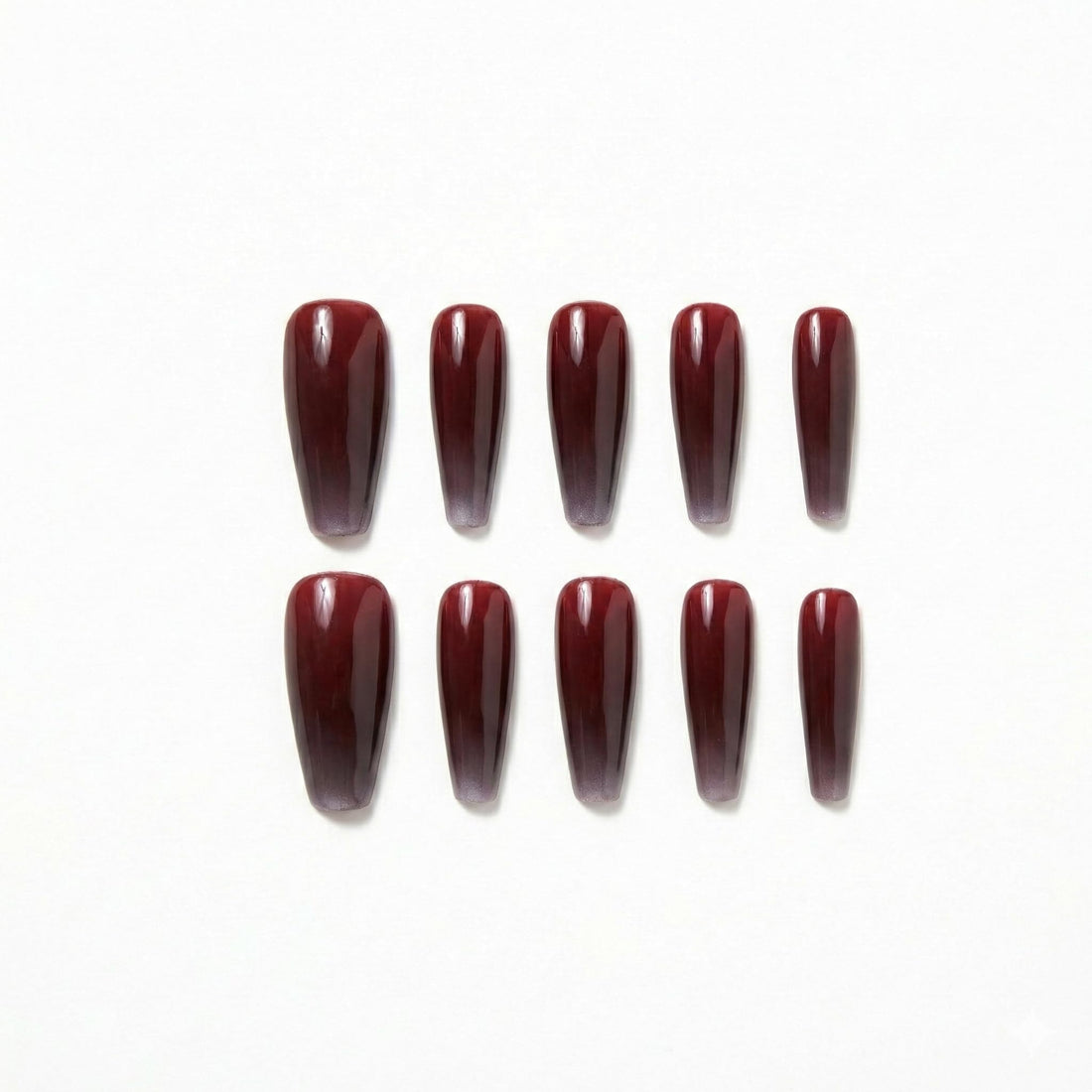 Nopatia Premium Coffin Glossy False Nails Full Nail Salon Look Nail Art Manicure Set for Daily Occasion