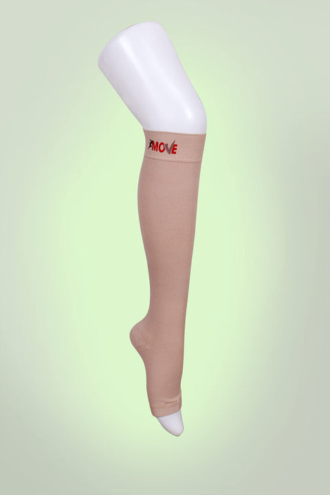 Unisex Adult Diabetic Tube Socks - White, Solid, Below Knee, Elastic, XL, 1 Count
