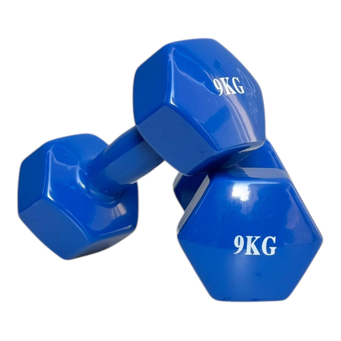 Professional Vinyl Dumbbells Pair 0.5 to 10 Kg - Hexagon Design Non Roll with Non-Slip Grip - Suitable for Home Workout, Gym, Muscle Toning
