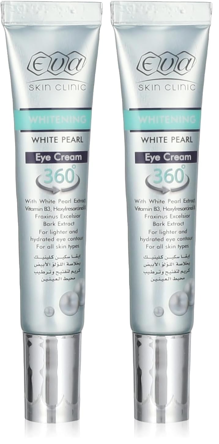 Eva Skin Clinic White Pearl Eye Whitening Cream - 15 ml (Pack of 2)
