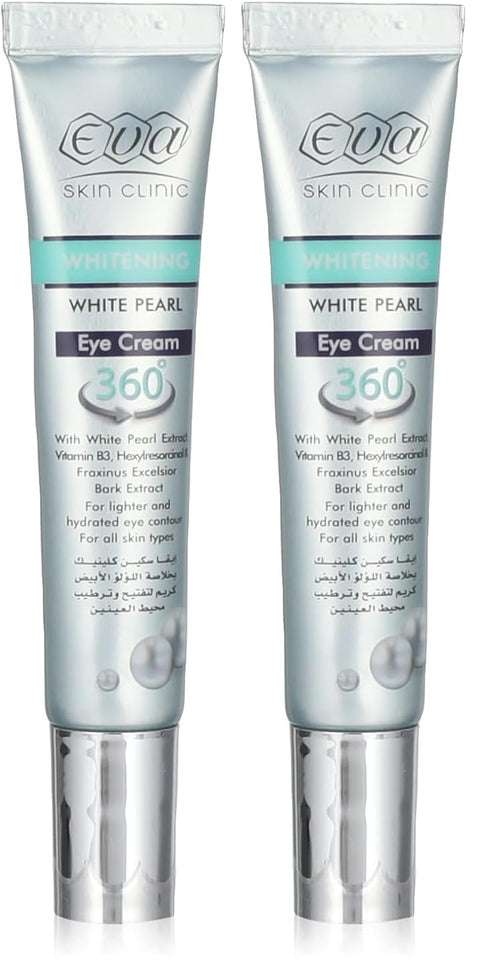 Eva Skin Clinic White Pearl Eye Whitening Cream - 15 ml (Pack of 2)