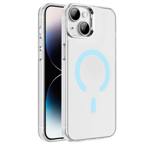 Dl3 Mobilak Case For iPhone 13 / iPhone 14 Case Crystal Clear [Not Compatible with MagSafe] Soft TPU Gel Case Flexible Silicone Anti-Scratch Transparent TPU Cover - Baby Blue