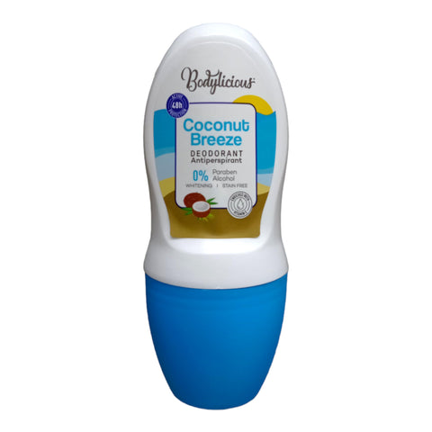 Bodylicious roll-on deodorant 48 hour protection coconut scent