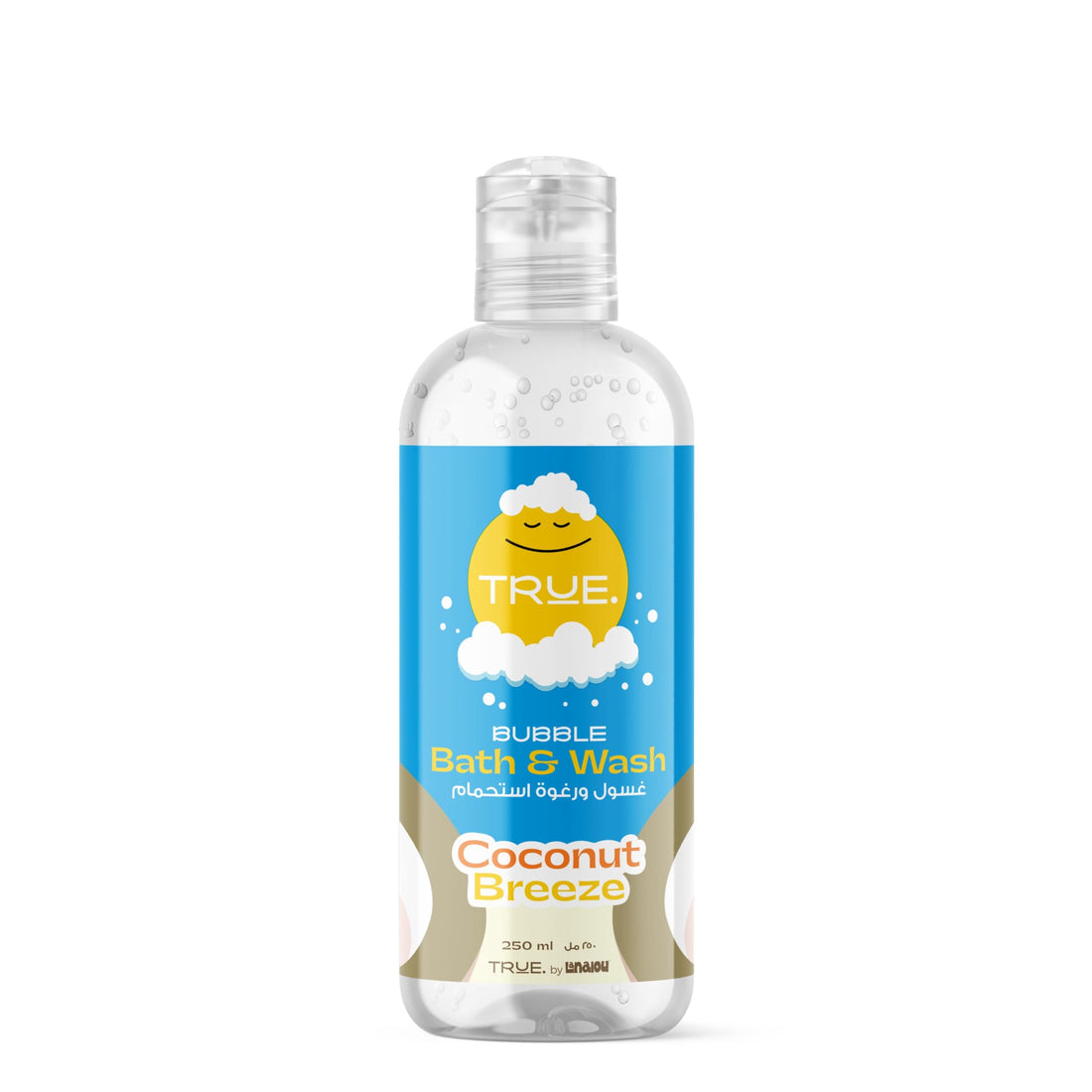 Lanalou Bubble Bath & Wash | Coconut Scented | Baby & Kids | Super Bubbles & Fun | For Delicate Skin/Dermatologically Tested | True | 250ml