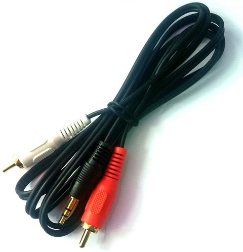 shahinlight 2 in 1 Audio Cable 3.5 - Compatible with All Audio Devices, Mobiles, Tablets, Computers and Laptops (1.5M)