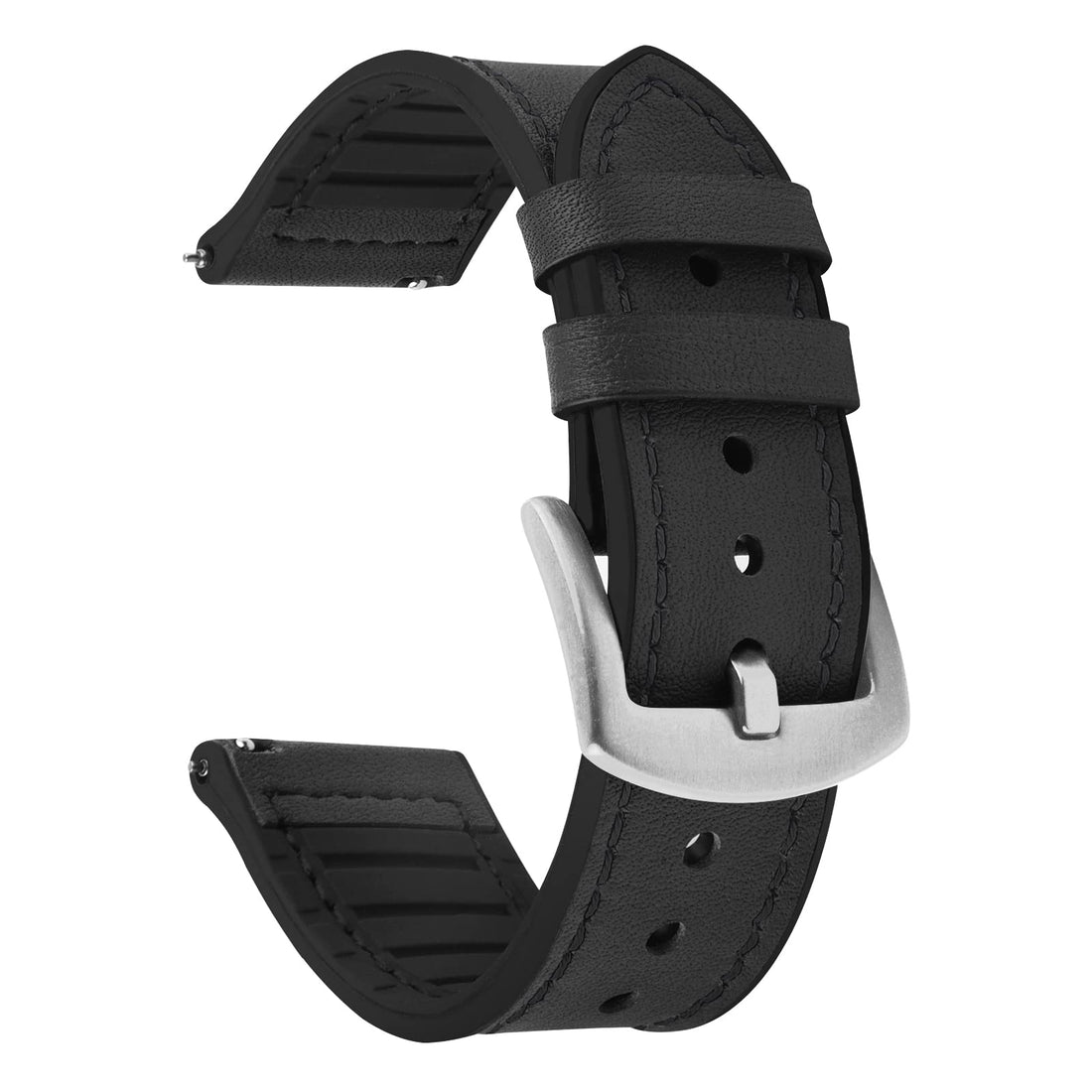 Fullmosa 20mm/22mm Watch Strap, Leather and Meex Smart Watch Strap Compatible with Amazfit/Huawei/Casio/Fossil, for Men and Women