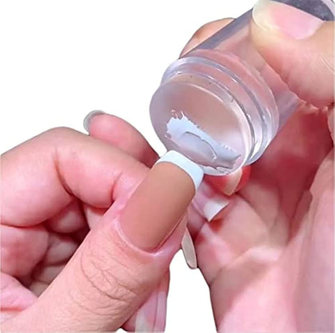 Silicone Transparent Nail Art Stamping Kit
