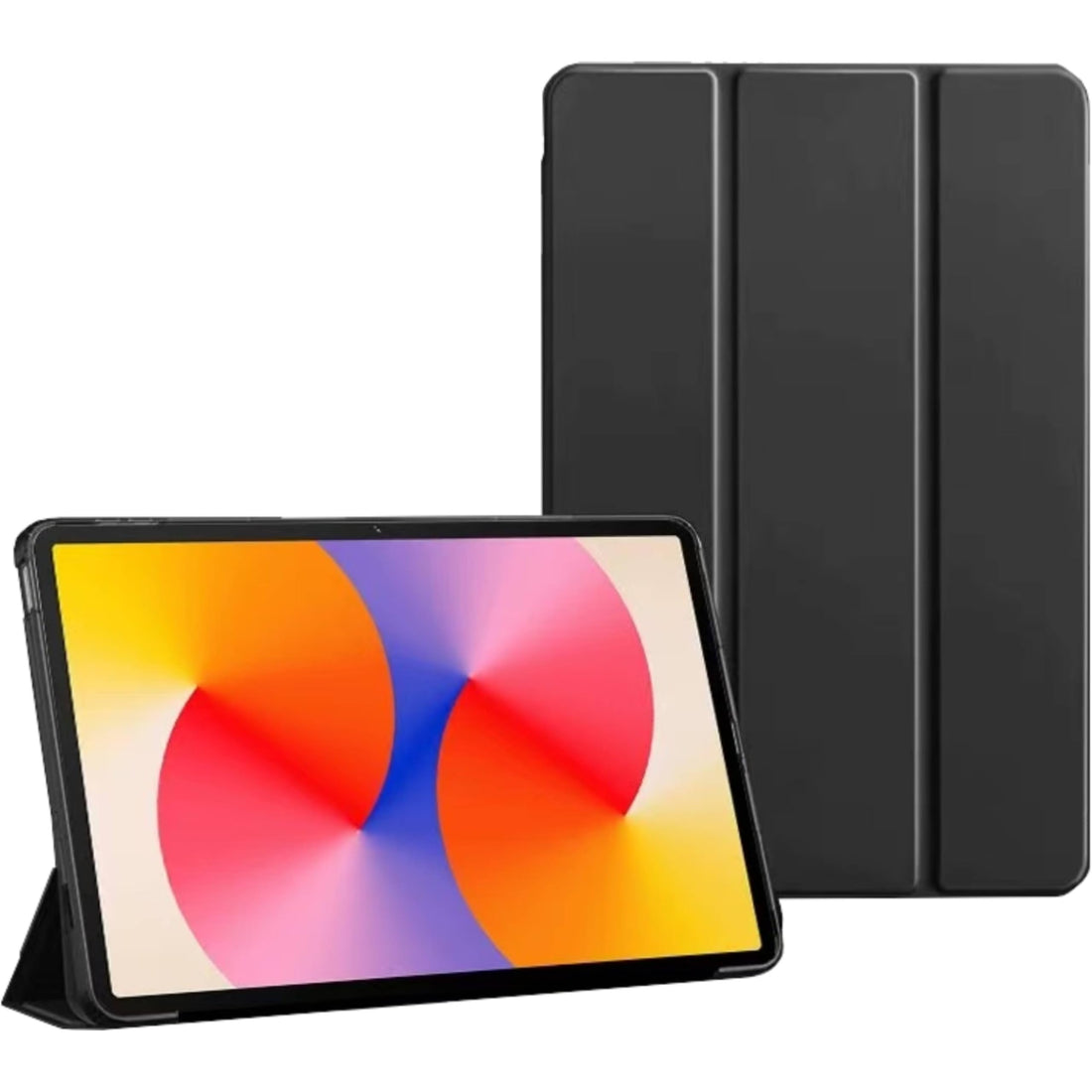 Vurtboly Tablet Cover Compatible with Huawei MatePad SE 11" 2024 Case, Tri-Fold Slim Case Shockproof Honeycomb TPU Case with Durable Stand Auto Wake/Sleep Cover for Huawei Matepad SE 11" (Black2)