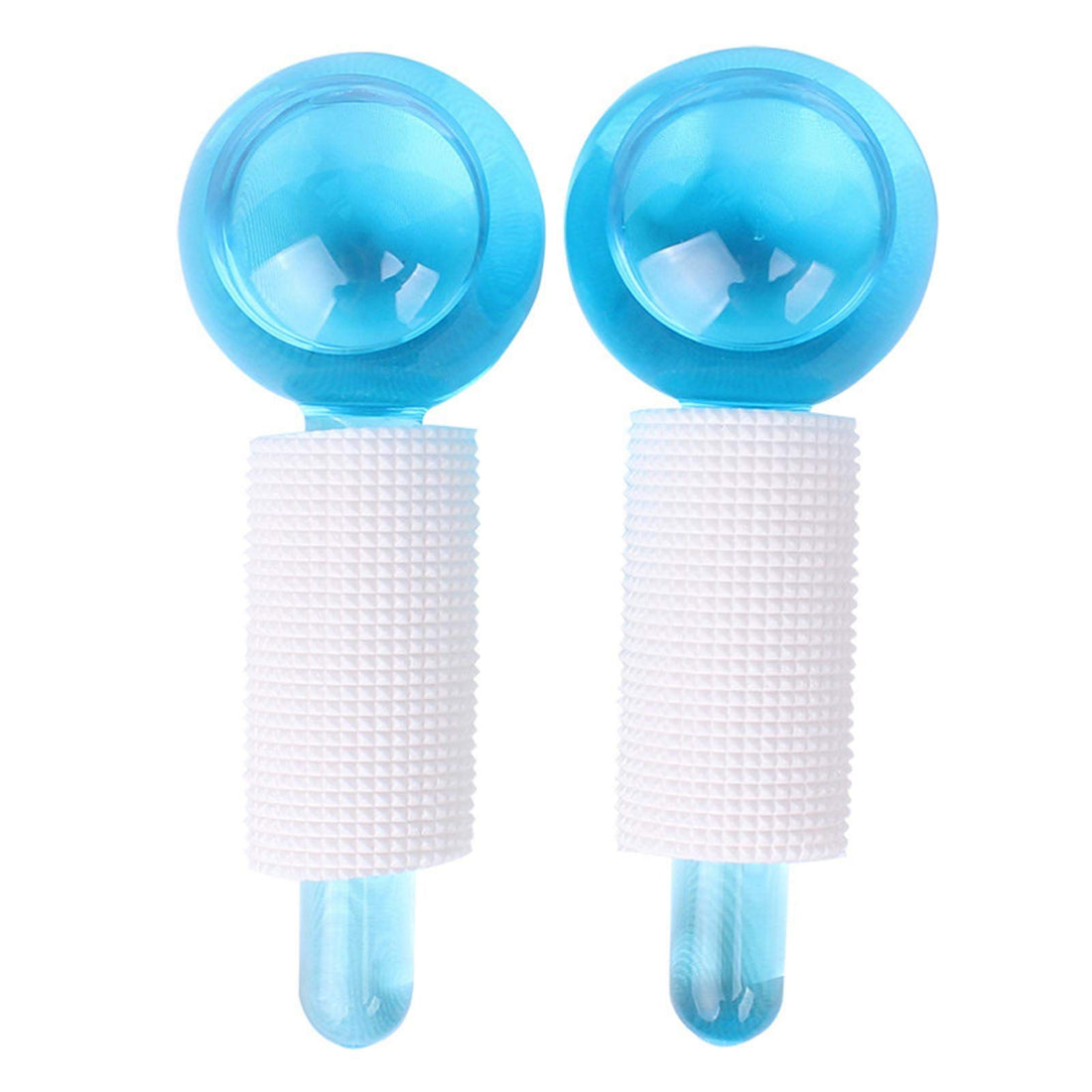 ametoys Crystal Glass Ball Globes Facial Ice Roller Cold Skin Massagers for Redness Soothing Face (2 Pieces)