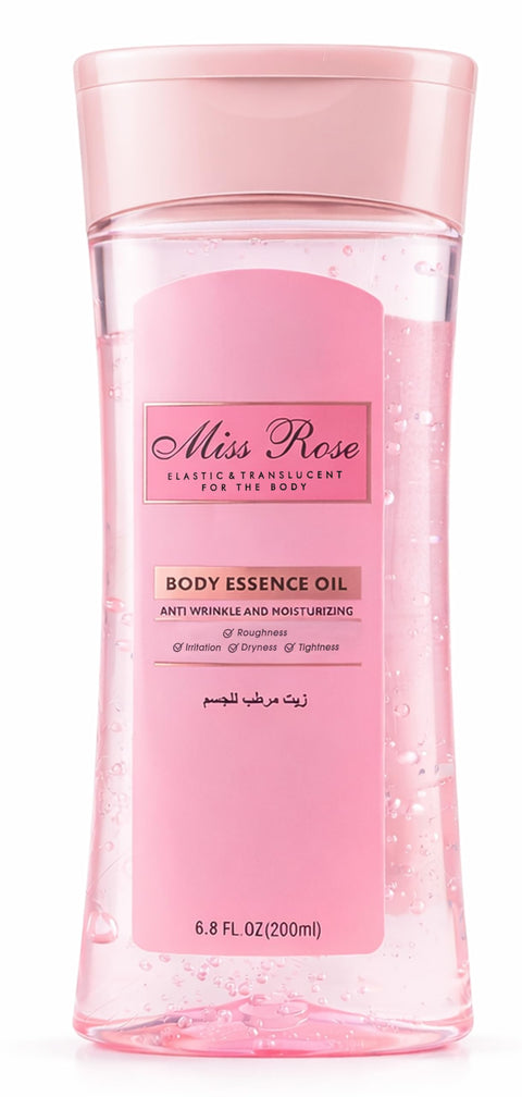 Rose Bery - Body Essence Oil, Anti Wrinkle & Moisturizing, Roughness & Irritation & Dryness, Tightness, 200 ML, Model RB-BO0956