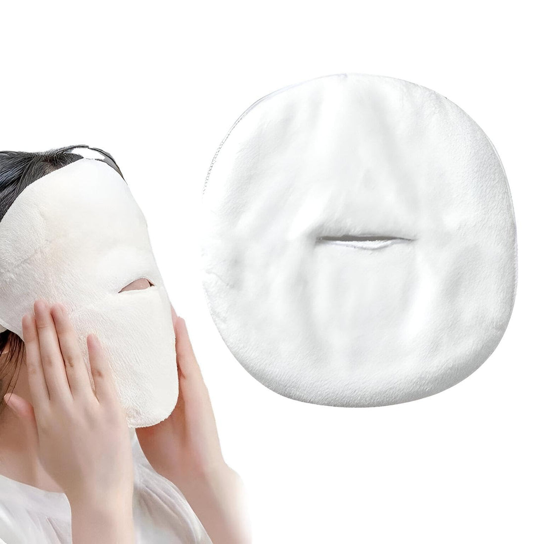 Sustainable Hypoallergenic Organic Cotton Towels for Facial Treatments Multifunctional Spa Towels (2 Towels)