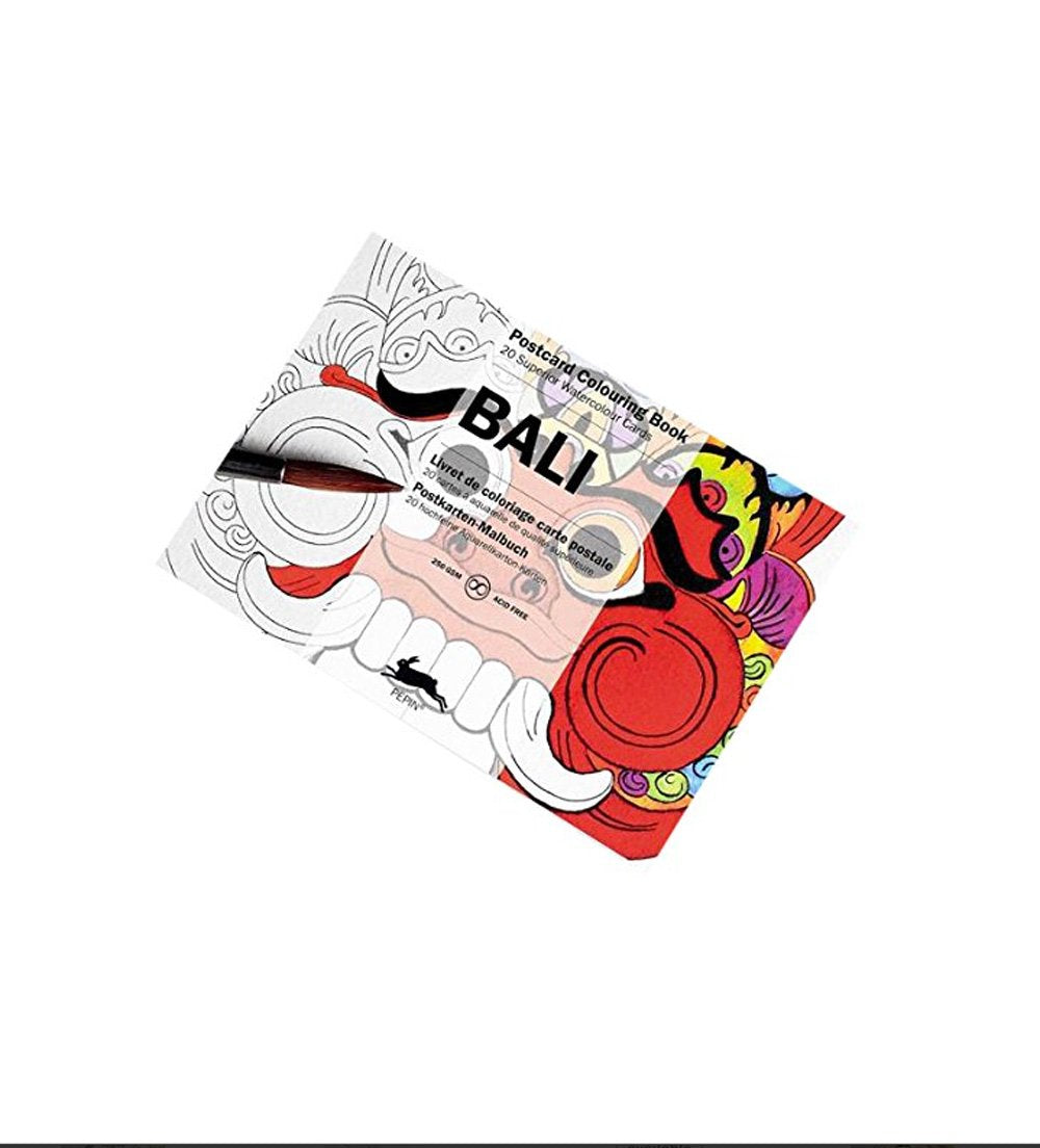 Bali: Postcard Colouring Book