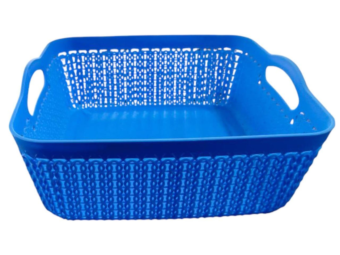 Tamara Square Storage Basket 23Cm - dark blue