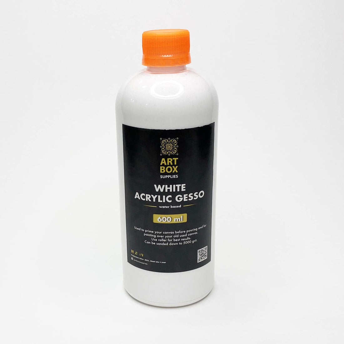 White Acrylic Gesso - Canvas Primer 600 ml