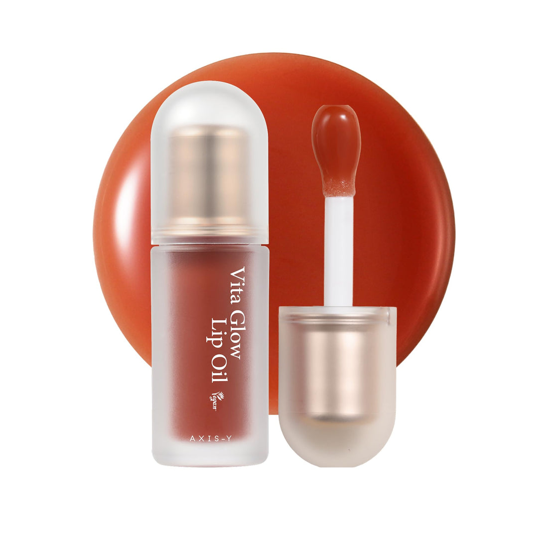 AXIS-Y Vita Glow Lip Oil With Vitamin E & Ceramide Nourishing & Revitalizing Dry, Chapped Lips With Long Lasting Moisturization Vegan Korean Skin Care Lip Treatment 0.13 Fl. Oz. (Cozy Fig)