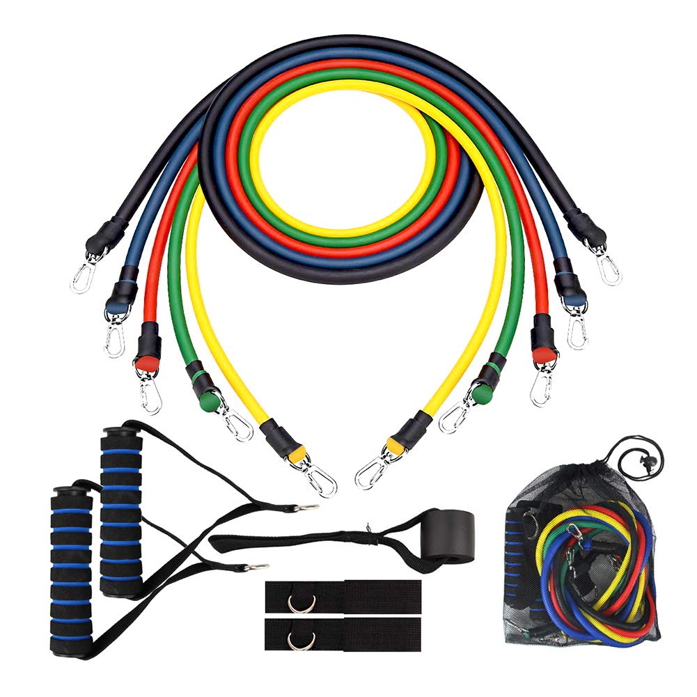 Fitness Pull Rope Set Resistance Band Expander Yoga Exercise Fitness Rubber Tube Elastic Fitness Band Home Gym Fitness Bungee Pull Rope Resistance Loop Bands
