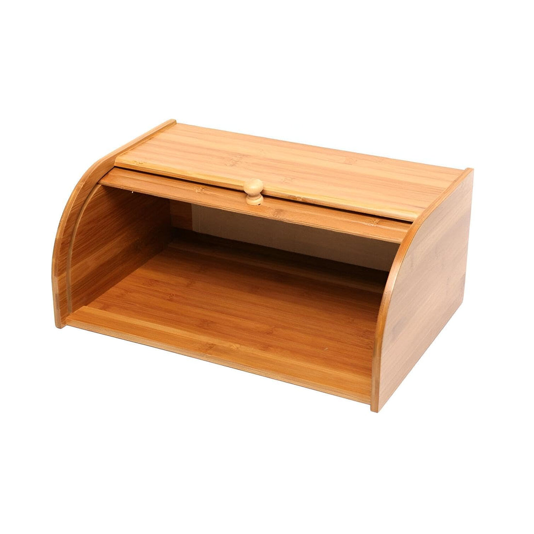 Bread Box - Beautiful Wooden Storage Container to Keep Bread Fresh and Mold-Free, Made from Natural Bamboo, Perfect for Kitchen Countertop, Size 42cm x 28cm x 17cm