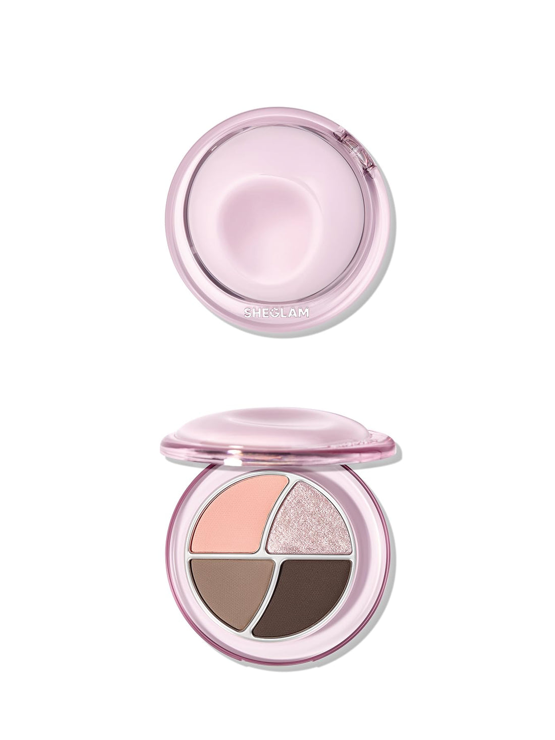 SHEGLAM Day Dreamer Mini Palette | 4 Color Eyeshadow | Ultra Flexible Matte + Fine Glitter | Portable Size - Bubble Dreams