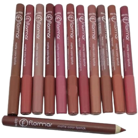 Happy Home Pack of 12 Pcs colors clear lipstick pencil set - rouge