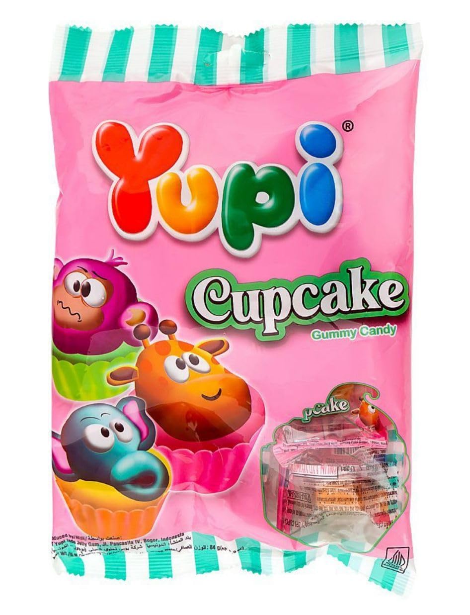 Yupi Cupcake Gummy Candy, 84 grams