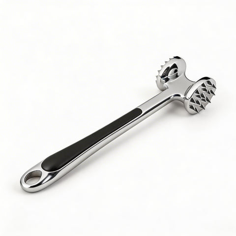 Meat Tenderizer, Stainless Steel Double-Sided Meat Hammer for Steak, Beef, Chicken And Poultry, Lightweight Manual Meat Mallet And Nut Crusher