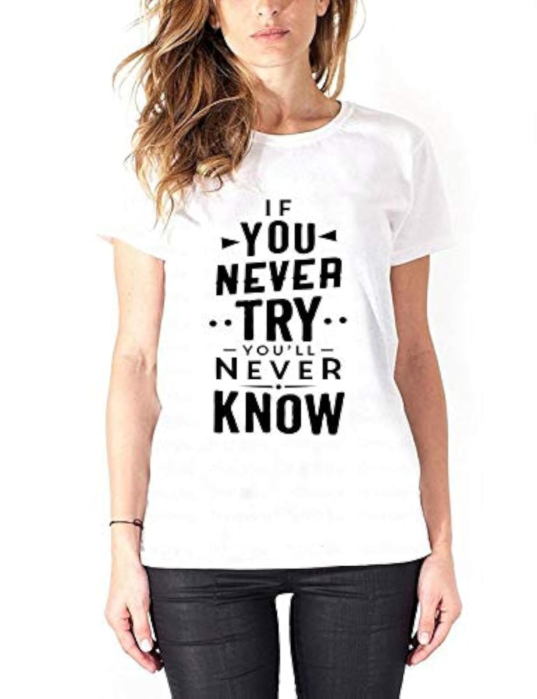 Print Online Round Neck T-Shirt For Women