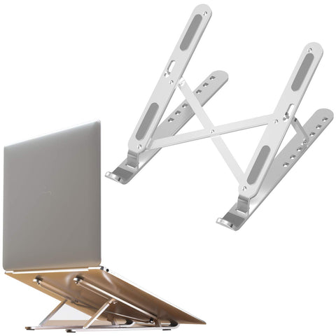 Compact Portable Laptop Stand, Universal Laptop Stand, Aluminum Foldable Holder, 7 Levels Height & Angle Adjustable，Computer Stand Portable，Universal Desktop Stand Holder