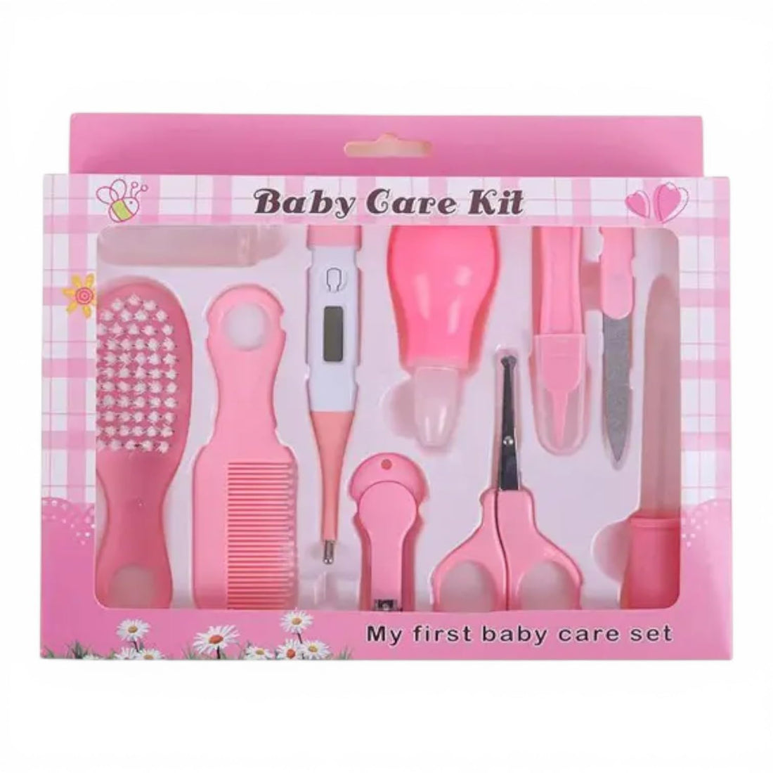Catch Up 10 in 1 Baby Grooming Kit for Newborns – Complete Infant Care Set with Soft Hair Brush, Comb, Finger Toothbrush, Baby Nail Scissors, Clipper, Nail File and Tweezers