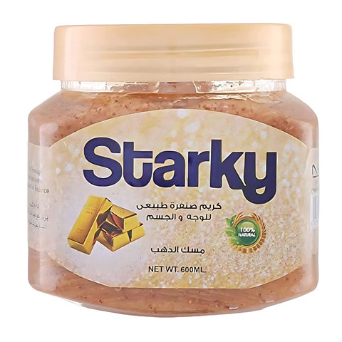 Starky natural scrub cream with gold for face&body-600ml