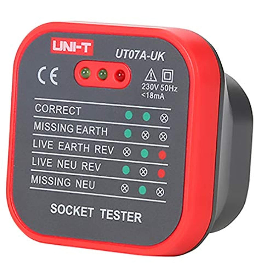 Uni-T Ut07A, Socket Tester 230Vac