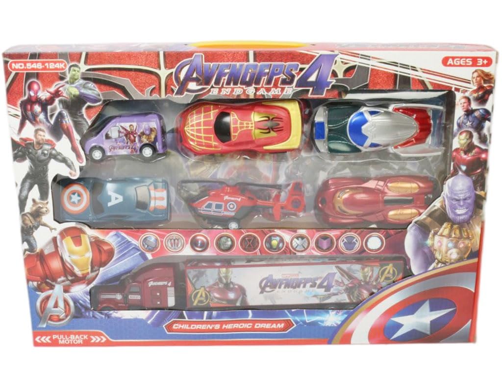 Next Store Superhero Cars Set - Metal Figures Cars with High Quality, Realistic and Unique Design, Great Gifts for Kids, Entertainment Playset for Kids and Adults