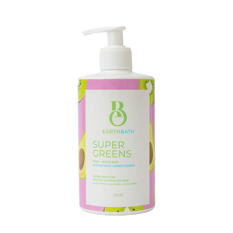 Super Greens Conditioner for dry and damaged hair by EarthBath, 500 ml
