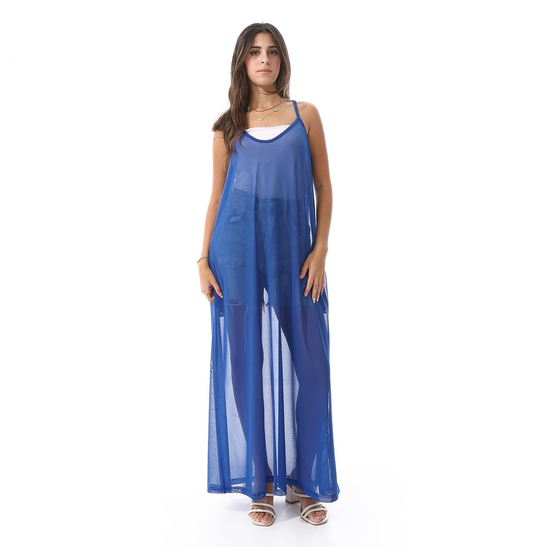 KADY Womens Summer maxi see through dress Summer maxi see through dress (pack of 1)