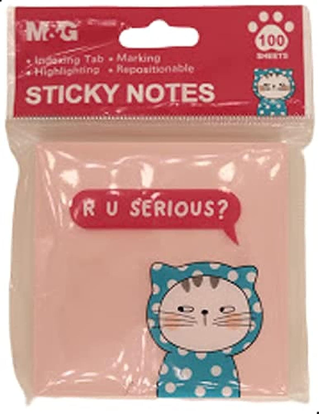 M&G R U Serious Sticky Notes - No:Ys-375 (Assorted Colors)
