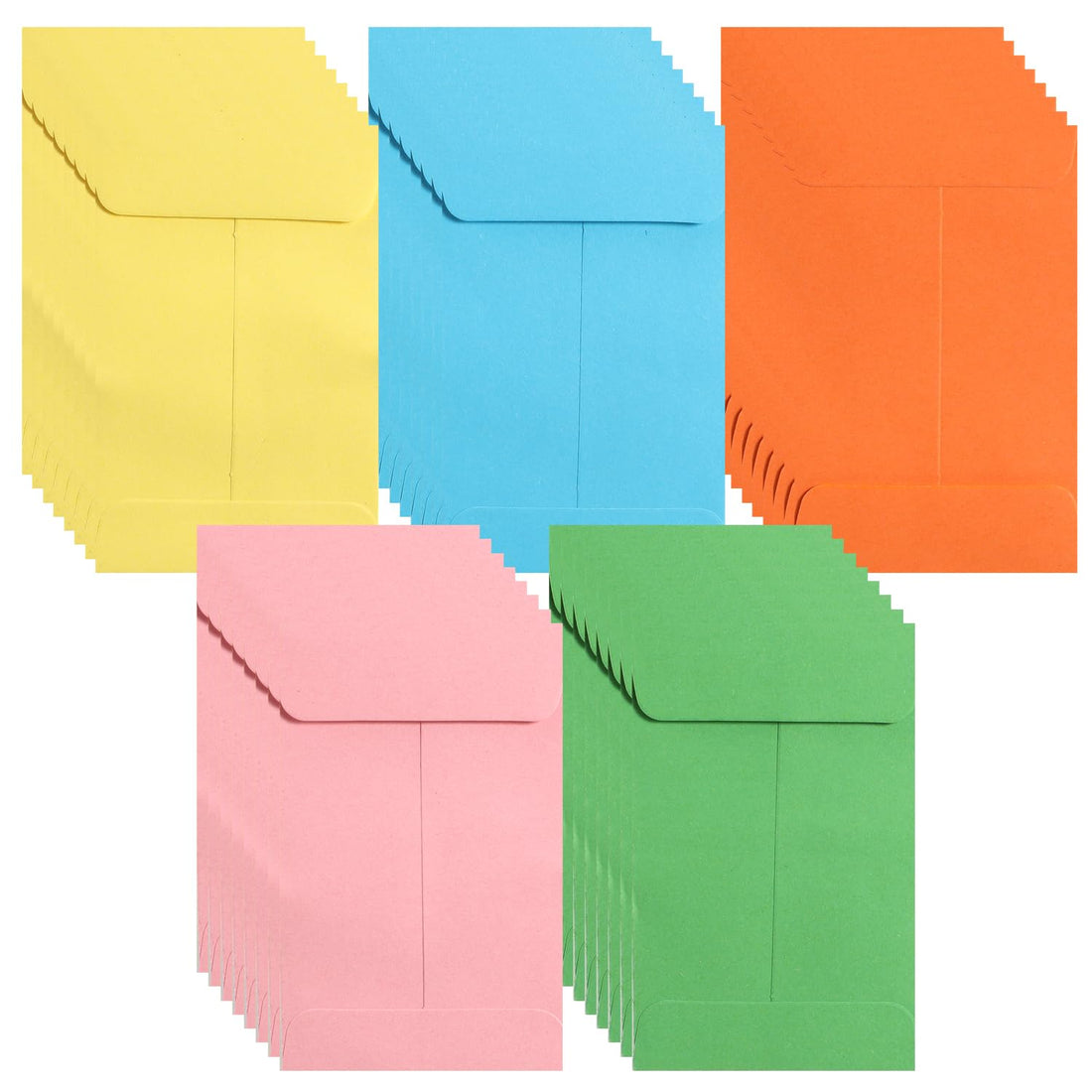 Mini Envelopes 50 Coin Envelopes Coloured Seed Envelopes Seed Bags Small Envelopes Mini Colourful Envelopes Money Envelopes for Wages Seeds Coins Beads Stamps 8.9 x 5.7 cm