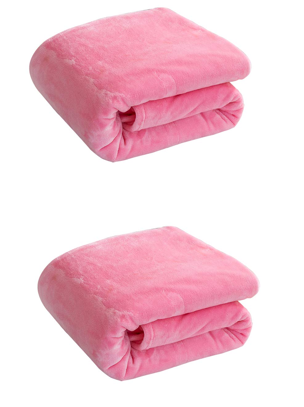Moro Moro 3 Mixed Puppy Blanket Cushion Dog 2 Pack, Cat Fleece Blankets Pet Sleep Mat Pad Bed Cover With Paw Print Kitten Soft Warm Blanket For Animals(27.5 X39.5 Small) Pink