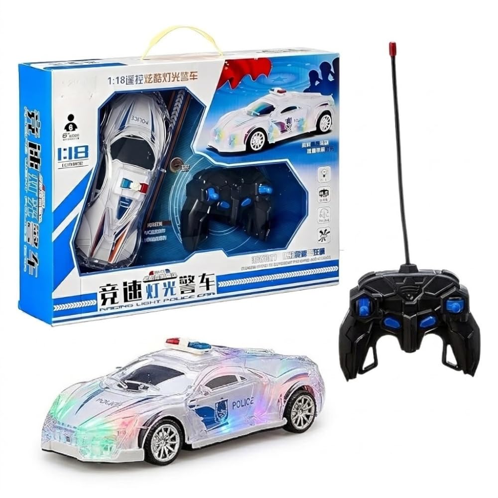 4 Way Remote Control Police Arabic, Acrylic Outer Body, with Light