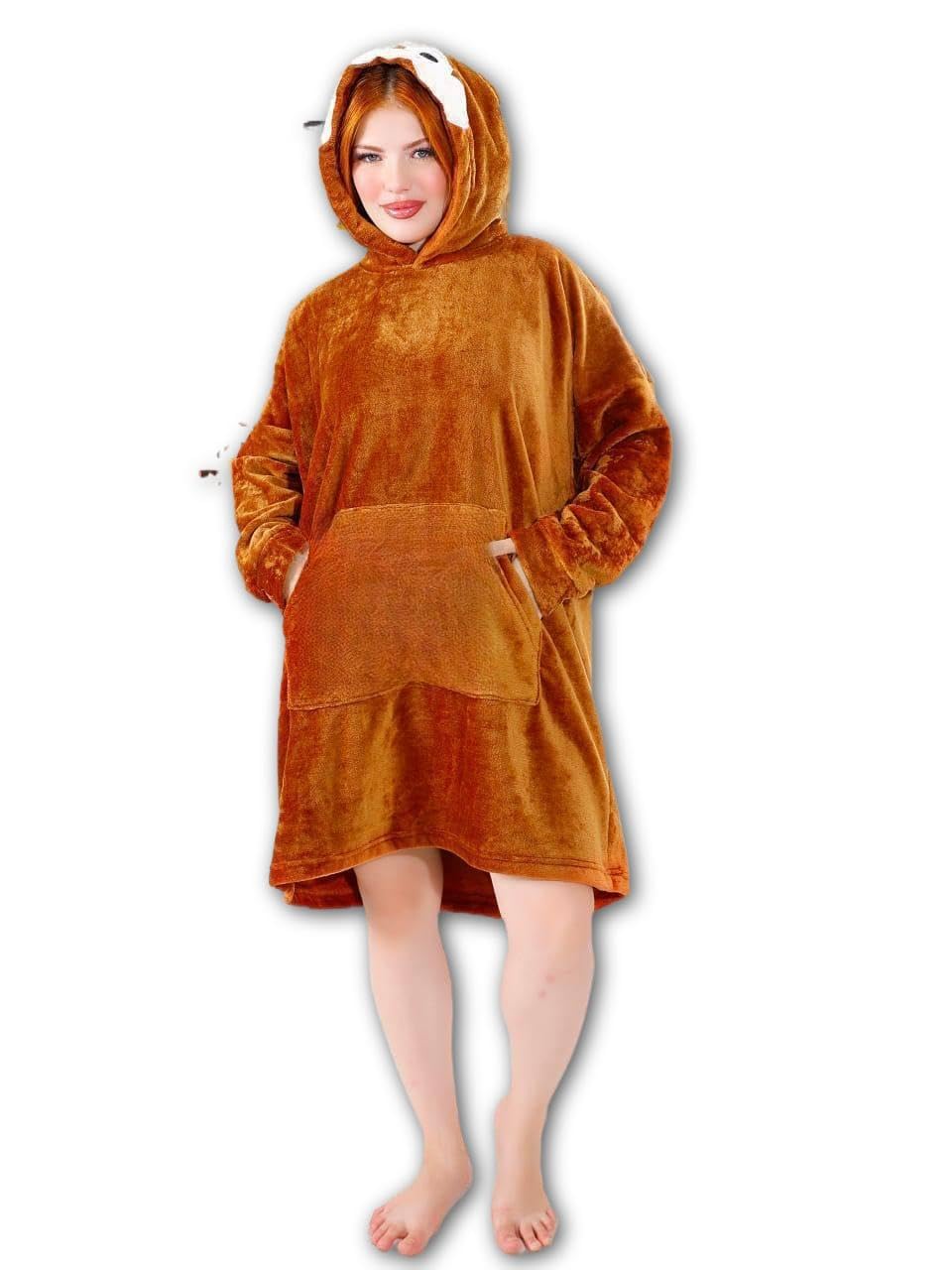Casual Fleece Hoodie - Oversized and Toasty Sweatshirt for Women, Men, and Teenagers, Soft and Comfortable, Ideal Gift for Cold Weather, Trendy Unisex Look