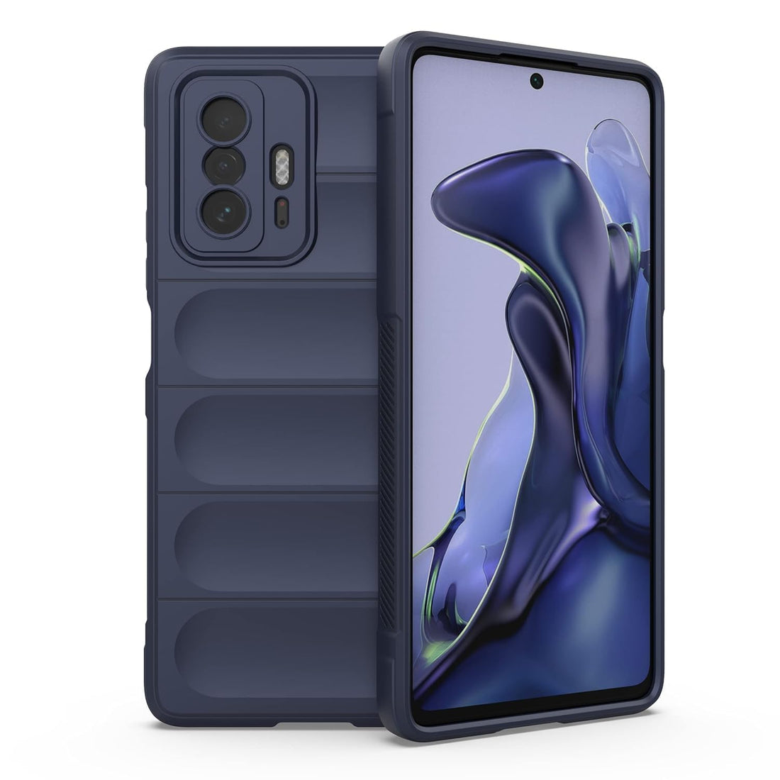 Shock Absorbent Silicone Protective Case for Xiaomi 11T (Dark Blue)