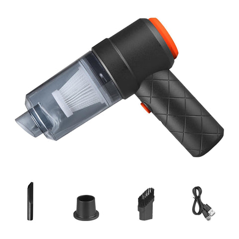 Small Car Vacuum Cordless 2 in 1 Rechargeable Handheld Air Blowing and 6500 R High Suction Dry and Wet for Window,Home,Office Car Vacuum Cleaner