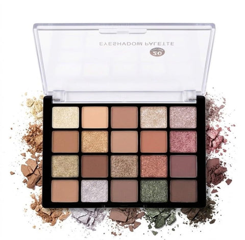 EYESHADOW Colors Colorful Eyeshadow Palette Makeup Nude Matte Shimmer Eye Shadow Powder Palette,Naturing-Looking Long Lasting Waterproof (20 COLOR)