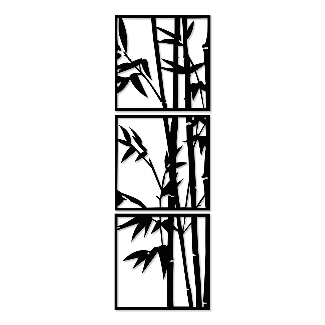 Home Gallery decorative bambo wooden wall art 3 panels 40x125 cm