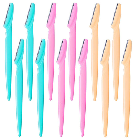 Tinkle Eyebrow Facial Razor for Women - 12 Pack