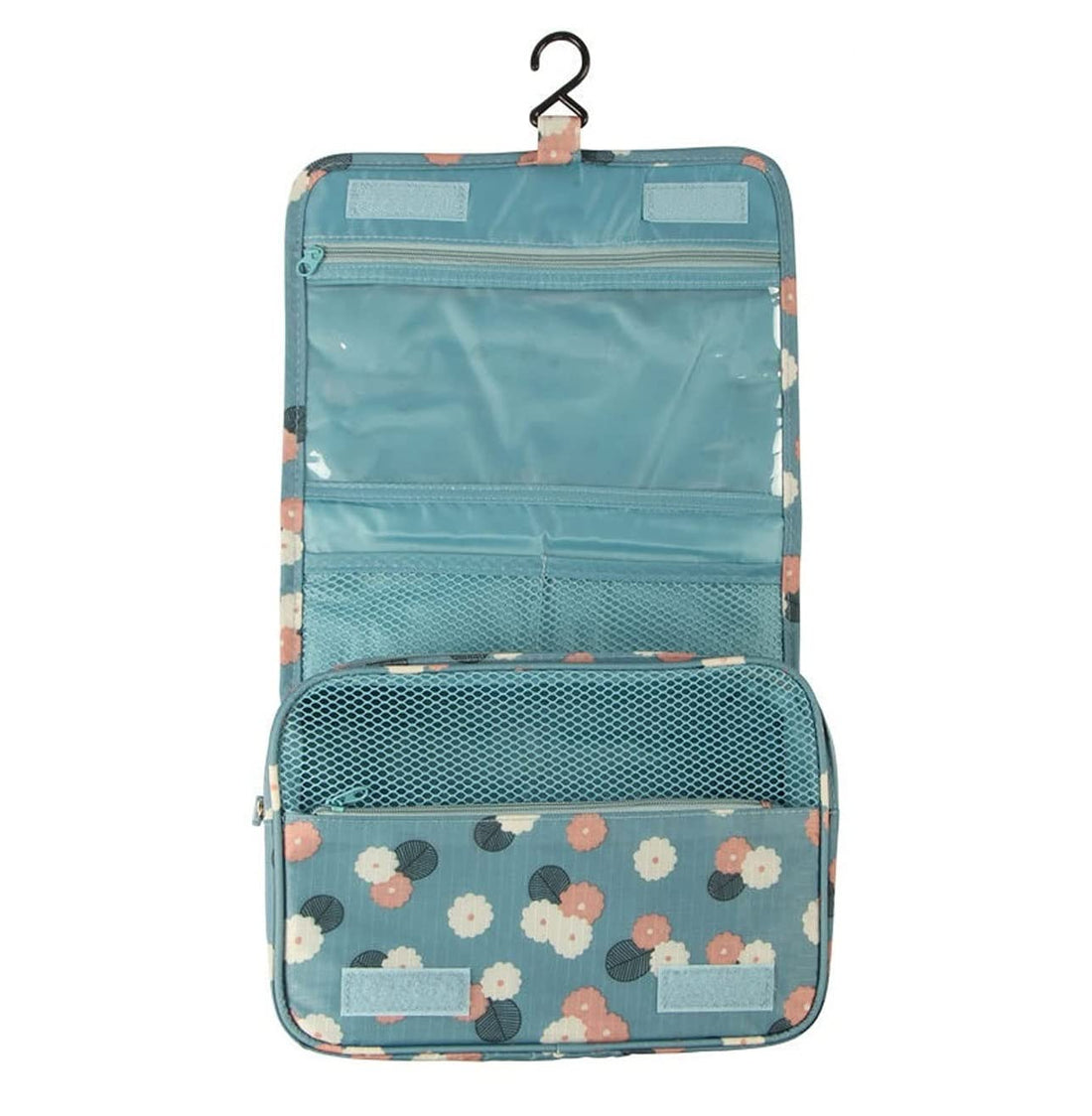 EAYIRA Hanging Travel Toiletry Kit Bag Cosmetic Make up Organizer Multifunction Portable Makeup Pouch for Women and Girls Waterproof Ladies Case Travelling Storage Inner Ware Up Brush Kit Holder